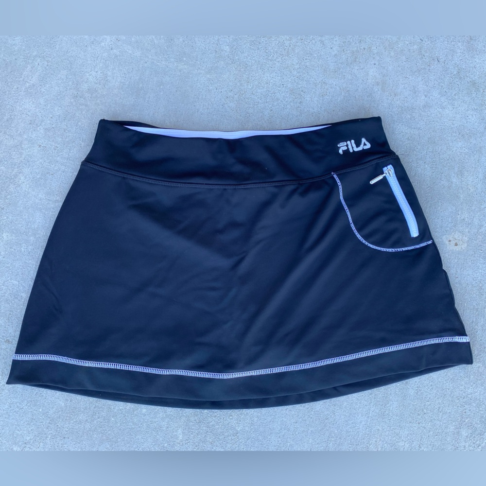 Fila Sport Black and White Athletic Skirt